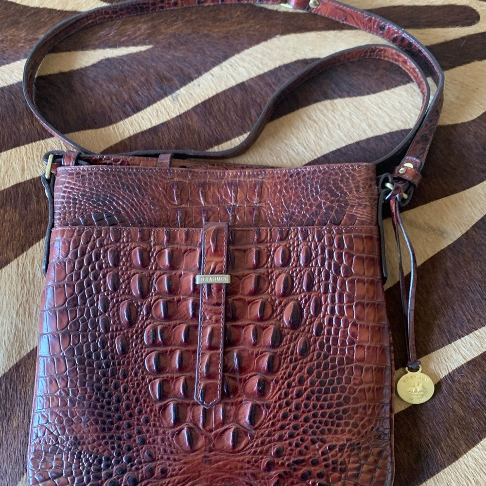 Brahmin Pecan Brown Crossbody bag